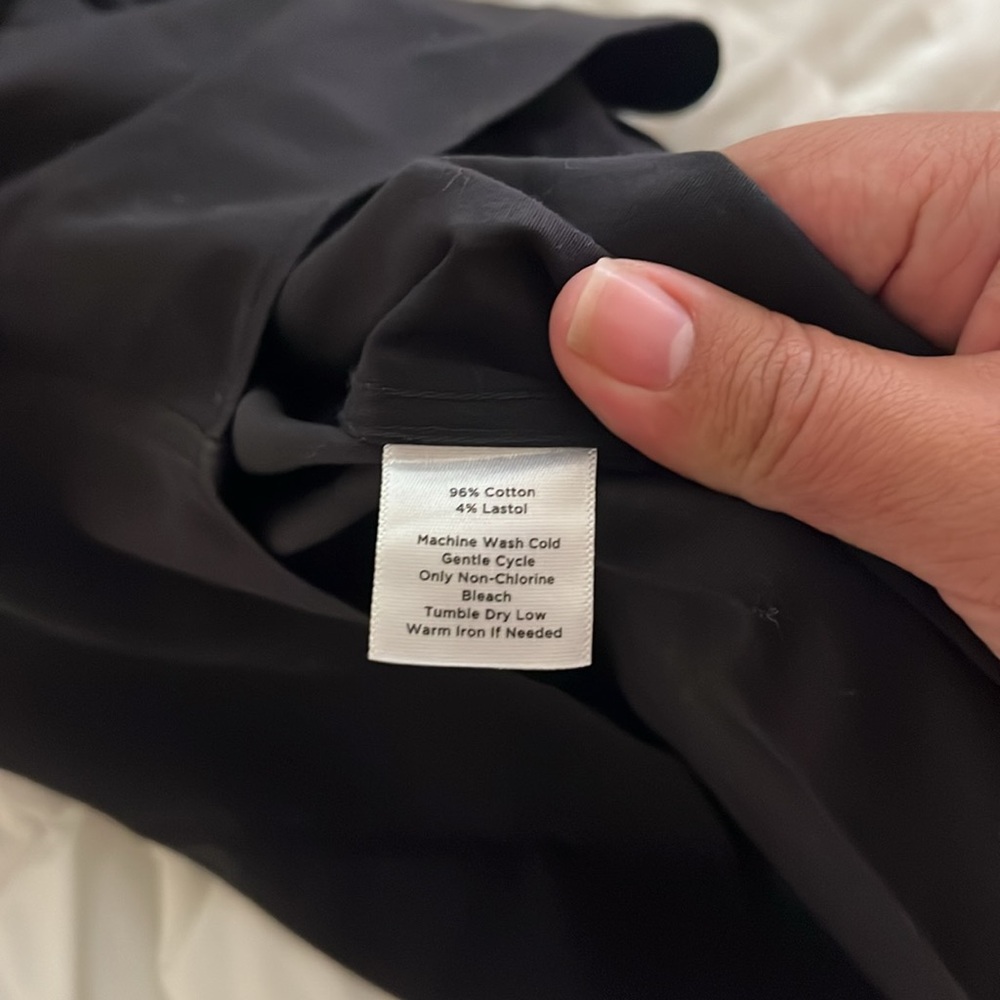 Talbots haberdashery sleeveless collared button up 90s top womens black - Picture 6 of 6